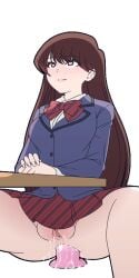 1:2 1girls anal anal_juice anal_juice_drip anal_juice_string anal_juice_trail anal_masturbation anal_object_insertion anal_sex anal_training animated anus asian black_eyes black_hair bottomless bottomless_female bouncing_breasts bow bowtie breasts brown_eyes brown_hair classroom dark_blue_hair dildo dildo_in_ass female female_only fringe grey_eyes heart heart-shaped_pupils huge_dildo hungry_anus invisible_chair komi-san_wa_komyushou_desu komi_shouko light-skinned_female light_skin long_hair loop manyakis masturbation mike_inel no_panties object_insertion own_hands_together pale-skinned_female pale_skin petite pink_dildo purple_eyes purple_hair pussy school school_uniform schoolgirl secretly_loves_it sex_toy sitting sitting_on_dildo skirt sloppy solo spread_legs symbol-shaped_pupils tight_anal transparent_background vertical_video