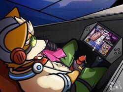 armor arwing canine cum fox_mccloud helmet male male_only mammal masturbation nintendo space star_fox ventkazemaru video_games whiskers wolf_o'donnell