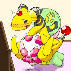 1girls ambiguous_gender ampharos blush cradily duo female feral furry holding interspecies nintendo open_mouth pasaran pokémon_(species) pokemon pokemon_(species) pokemon_gsc pokemon_rse sex sweat tentacle tentacle_sex tentacles vaginal_penetration video_games wide_hips