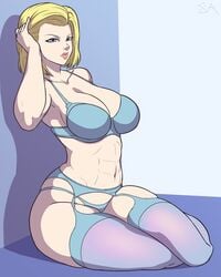 android 18 from dragon ball by souladdicted