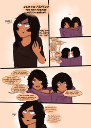 3futas comic futa_only futa_with_futa futanari group implied_futanari incest intersex mia_(prettysinny) prettysinny siblings sisters speech_bubble text