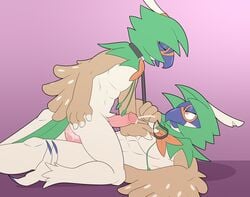 2boys abs anal anal_sex avian beak closed_eyes cowgirl_position cum cum_in_ass cum_inside decidueye duo gay gobanire half-closed_eyes humanoid_penis leash looking_at_partner male male_only nintendo on_top penetration penis pink_background pokémon_(species) pokemon pokemon_sm power_bottom sex simple_background smile video_games yaoi