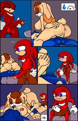 animated anthro anthro_on_anthro anus areola balls breasts chair clitoris comic condom duo erection female hedgehog highres humanoid_penis knuckles_the_echidna lagomorph male mammal masturbation nipples penetration penis pussy rabbit safe_sex sega sex sonic_(series) sonic_the_hedgehog straight terrenslks vaginal_penetration vanilla_the_rabbit voyeur wearing_condom