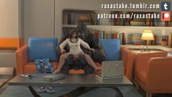 1boy 1girls 3d alternate_costume animated bestiality brown_hair cum cum_in_pussy cum_inside facing_viewer gorilla longer_than_one_minute mei_(overwatch) overwatch pajamei penis raxastake reverse_upright_straddle sex sex_from_behind sitting sound tagme vaginal_penetration video winston zoophilia