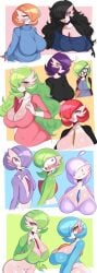 big_breasts blush breasts chubby chubby_female chubbyvoir ditto gardevoir glasses huge_breasts large_breasts long_hair pokemon punkyvoir redditoir saltyxodium shiny_pokemon short_hair tagme yanderevoir