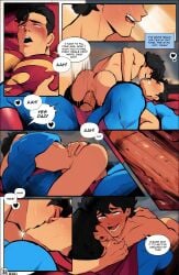 age_difference anal anal_penetration anal_sex ass back_view bara blush clark_kent comic dc dc_comics deep_penetration english_text father father_and_son gay idoraad incest jon-el jonathan_kent kal-el kiss kissing kissing_while_penetrated lilprincyvi looking_pleasured male male_only mature_male passionate_kiss penetration penis_in_ass pleasure_face size_difference son superboy superboy_(jonathan_kent) superman superman_(clark_kent) superman_(series) tagme tight_clothing touching_pecs x-ray yaoi younger_male