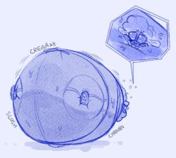 big_ass blueberry_inflation bubble_butt female furry huge_ass inflation synthosad tagme thick_thighs wide_hips