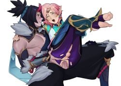 anal anal_sex anal_sex blood_moon_series blush erection ezreal faerie_court_ezreal faerie_court_series fairy femboy gay kayn league_of_legends legs_up male male_focus male_only moshyuu pecs penetration penis penis_in_ass penis_size_difference snow_moon_kayn yaoi