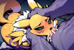 ai_generated cum deepthroat fellatio male_pov r.ai.ven renamon