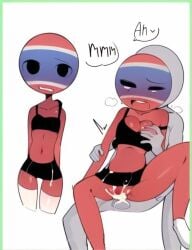 1boy 1boy1girl countryhumans countryhumans_girl cum_in_pussy cum_inside female sex_from_behind thailand_(countryhumans)