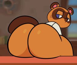 1boy animal_crossing animated anthro ass femboy furry gay jiggling_ass male male_only sssonic2 tom_nook