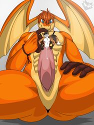 angelpatamon anthro bracelet clothing cock_vore deity demigod detailed_background digimon digimon_(species) head_wings hi_res jewelry macro magic male male_pred male_prey mammal muscular necklace old patamon penis sackless spikesdasnowfox_(artist) vercursar vore