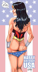 1girls 2008 ass black_hair dat_ass dc_comics female female_only solo tagme tcatt tiara wonder_woman wonder_woman_(series)