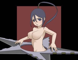 breasts caryo midori_boushi nakatsukasa_tsubaki nipples nude shuriken soul_eater weapon