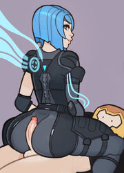 ass buttjob erection female male nyx_(quake_champions) penis quake quake_champions ranger_(quake) space_marine splashbrush straight