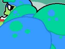 1boy antennae antennae_(anatomy) anthro anthro_bug anthro_insect anthro_male anthro_solo ass ass_close-up ass_closeup ass_focus backsack balls balls_peek big_ass big_ass_(male) big_ass_cheeks big_butt big_butt_(male) big_butt_cheeks blue_body blue_spots book bug butt_close-up butt_focus caterpillar choccobocco dandy's_world eating green_balls green_face green_spots green_tail insects large_ass large_butt male male_anthro male_ass male_ass_focus male_butt male_butt_focus male_only male_solo no-human no_human no_humans non-human non-human_only only_male pixel_(artwork) pixel_art plain_background simple_background solo solo_anthro solo_male spots spots_(marking) squirm_(dandy's_world) tail testicles video_games white_background