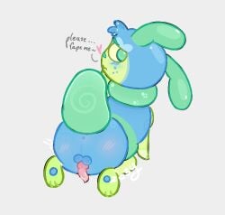 1boy animal_genitalia antennae antennae_(anatomy) anthro anthro_bug anthro_insect anthro_male anthro_solo anus asking_for_it asking_for_sex ass ass_focus balls blue_blush blue_body blue_pawpads blush bug butt_blush butt_focus caterpillar cnc cock consensual_non_consent dandy's_world dialogue dick digital_media_(artwork) english english_dialogue frown frowning genitals green-eyed_male green_arms green_eyes green_eyes_male green_face green_legs heart hybrid_penis insects jpeg knot knotted_penis light_grey_background male male_anthro male_anus male_ass male_ass_focus male_butt male_butt_focus male_only no-human no_human no_humans non-human non-human_only nose only_male paw_pads pawpads paws penis pink_penis plain_background precum presenting presenting_anus presenting_ass presenting_hindquarters requesting_sex simple_background small_anus small_balls small_penis solo solo_anthro solo_male squirm_(dandy's_world) talking_to_viewer tentacle_penis testicles unknown_artist video_games wanting_sex ~