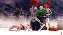 animated bethesda_softworks big_butt halloween komotor pumpkin sexlab skeleton skyrim sound the_elder_scrolls video