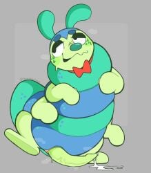 1boy 4_arms 4arms accessories_only antennae antennae_(anatomy) anthro anthro_bug anthro_insect anthro_male anthro_only anthro_solo big_cock big_penis black_eyelids blue_body bodily_fluids bow bow_tie bowtie breath bug caterpillar chubby chubby_anthro chubby_male cock cum dandy's_world dick digital_media_(artwork) four_arms functionally_nude functionally_nude_male furry furry_male furry_only furry_solo genital_fluids genitals geometric_background green_arms green_face green_legs grey_background insects jpeg large_penis lidded_eyes looking_away looking_away_from_viewer lovablecozy male male_anthro male_furry male_only multi_limb multiple_arms no-human no_balls no_human no_humans non-human non-human_only nose only_furry only_male penis plain_background red_bow red_bow_tie red_bowtie semen semi-feral simple_background slightly_chubby slightly_chubby_anthro slightly_chubby_male slit slit_penis smile smiling solo solo_anthro solo_furry solo_male squirm_(dandy's_world) striped_body video_games visible_breath wavy_mouth