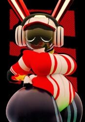 3d 3d_(artwork) 3d_model anaroth ass big_ass bunny bunny_girl palmtreerothic project_turboblast rabbit rabbit_girl robot robot_girl tempo_(project_turboblast) thick_ass thick_thighs