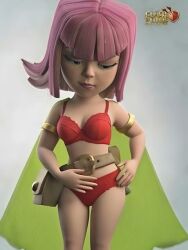 3d 3d_animation ai_animation ai_generated animated archer_(clash_of_clans) archer_(clash_royale) ass boobs cape clash_(series) clash_of_clans clash_royale tagme video