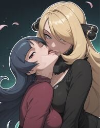 cynthia (pokemon) from game freak by waifuxart