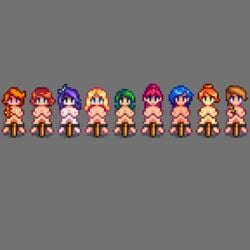 6+girls 9girls abigail_(stardew_valley) breasts caroline_(stardew_valley) cleavage display embarrassed embarrassed_nude_female emily_(stardew_valley) enf exposed exposed_breasts haley_(stardew_valley) humiliation jodi_(stardew_valley) large_breasts leah_(stardew_valley) multiple_girls naked nipples nude penny_(stardew_valley) public_humiliation sandy_(stardew_valley) scarecrow stardew_valley topless