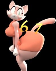 3d 3d_(artwork) anaroth angry annoyed annoyed_expression ass big_breasts brainrot breasts cat_girl catgirl feline furry meme palmtreerothic planet_dolan shima_luan super_planet_dolan tail thick_ass thick_thighs youtube youtuber