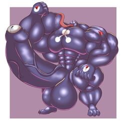 1boy erection hyper_balls hyper_muscles hyper_penis klyntar male male_only marvel muscles nude solo solo_male spider-man_(series) symbiote venom_(marvel)