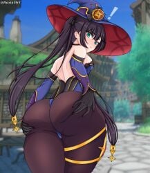 mona (genshin impact) from genshin impact by haxial