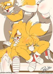 2018 2_tails anthro anthro_on_anthro anus areola ass back_boob balls blush bouncing_breasts breasts burgerkiss canine cheek_tuft closed_eyes clothing cowgirl_position cum cum_in_pussy cum_inside dipstick_tail duo exposed_torso eyewear female footwear fox fur genderswap gloves goggles goggles_on_head handwear heart hi_res looking_pleasured male mammal moan mostly_nude motion_lines multi_tail multicolored_fur multicolored_tail multiple_scenes nipple_suck nipples on_top open_mouth orgasm penetration penis pussy_juice rear_view selfcest sex shaking shoes socks sonic_(series) sound_effects square_crossover straight sucking tails tailsko tuft two_tone_fur url vaginal_penetration video_games white_fur yellow_fur