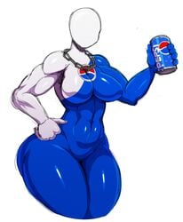 big_thighs breasts chain faceless faceless_female muscle muscular muscular_female pepsi pepsiwoman soda_can sssonic2 tagme thick_thighs