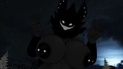 3d anthro_only ballsack black_body black_fur boobs breasts furry furry_futa indoors inside karelia_(acerattman) karelia_futanari_(acerattman) massive_ass massive_breasts musky_ass musky_balls musky_butt musky_cock piercing piercing_bulge piercing_on_balls piercing_on_penis piercings piercings_everywhere piercings_on_nipples smelly_cock smiler_(the_backrooms) stinky_penis tits truemuffin unity_(engine) vrchat white_eyes white_teeth