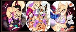 ! 2018 anthro aunt blue_eyes breasts canine cum cum_in_mouth cum_inside darkfang100 darkfangcomics daughter english_text eyebrows eyelashes family female fur hair half-closed_eyes hi_res humanoid_hands jackdaw_deluche light_silva mammal mother nilana_the_lynx oral oral_penetration parent penetration stealth_the_series tagme text trini_silva wallpaper zara_the_sabortooth_cat