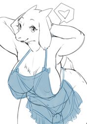 1girls anthro apron armpits arms ass_visible_through_thighs bare_arms bare_shoulders bare_thighs big_breasts big_thighs bovid breast_focus breasts busty caprine chubby clothing curvaceous curvy female female_only goat hanging_breasts heart hip_cleavage horns large_breasts looking_at_viewer magiace mammal milf naked_apron nipples overweight overweight_female partially_visible_vulva plump plump_vulva pussy sagging_breasts shoulders solo solo_focus spoken_heart thighs toriel translucent transparent_clothing undertale video_games voluptuous white_background