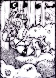 2009 ass auntymoira becky_the_hedgehog breasts monochrome purity purity_the_hedgehog sonic_(series) sonic_the_hedgehog traditional_media_(artwork)