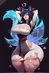 1girls 2d 2d_(artwork) ahri ai_generated big_ass big_breasts big_butt female hourglass_figure huge_ass huge_breasts huge_butt human league_of_legends light-skinned_female light_skin riot_games thick thick_ass thick_legs thick_thighs thighs voluptuous waifuscorner white_body white_skin