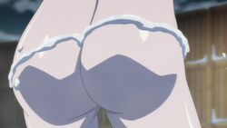 animated areolae ass bounce bouncing_breasts breasts butt_crack female female_only large_breasts nipples oretachi_ni_tsubasa_wa_nai screencap sexually_suggestive