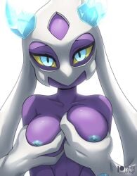 froslass grabbing_own_breast pokemon pokemon_(species) rilex_lenov