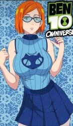 1girls ben_10 big_breasts cat cosplay crossover female female_only freckles ginger_hair gwen_tennyson hourglass_figure jujutsu_kaisen kugisaki_nobara skirt slim_waist solo tagme tight_clothing wide_hips young young_woman