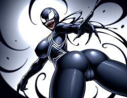 1girls ai_generated ass cameltoe color comics female female girl girly marvel rule_63 spider-man spider-man_(series) venom