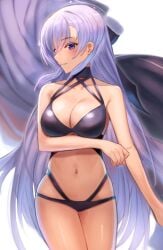 1girls absurd_res absurdres armpits azur_lane bare_armpits bare_arms bare_belly bare_chest bare_hands bare_hips bare_legs bare_midriff bare_navel bare_shoulders bare_skin bare_thighs bare_torso belfast_(azur_lane) belly belly_button bikini bikini_bottom bikini_only bikini_top black_bikini black_bikini_bottom black_bikini_only black_bikini_top black_hair_ribbon black_ribbon black_string_bikini black_swimsuit black_swimwear blue_eyes blue_eyes_female blush blush blushing_female breasts cleavage collarbone dot_nose elbows eyebrows_visible_through_hair female female_focus female_only fingers groin hair_ribbon half_naked high_resolution highres hourglass_figure legs light-skinned_female light_skin lips long_hair lordol medium_breasts naked naked_female navel nude nude_female pussy ribbon shoulders simple_background slender_body slender_waist slim_girl slim_waist smile smiling smiling_at_viewer solo standing string_bikini swimsuit swimwear thick_thighs thighs thin_waist upper_body v-line very_long_hair white_background white_eyebrows white_hair white_hair_female wide_hips