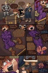 abandoned begging chilchuck_tims dungeon_meshi edging gagged immobile laios_touden male marcille_donato monster muffled mummification orgasm_denial senshi_(dungeon_meshi) sock_gag tickle tickle_torture tickling trapped twomario_(artist)