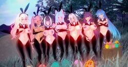 3d 7girls ahoge akuma_nihmune areola_slip areolae ass bao_(vtuber) basket big_ass big_breasts blonde_hair blue_hair blush blush body_markings bowtie bracelet bracelets breasts bunny_ears bunnysuit covering_breasts covering_crotch dark-skinned_female dark_hair dark_skin deluxe_rosie demon_girl demon_horns detached_sleeves easter easter_egg egg embarrassed female female_only flower flower_in_hair grass hand_on_breast hands_on_breasts heart_ahoge heart_pasties hips horns hourglass_figure huge_breasts impossible_clothes indie_virtual_youtuber ironmouse light-skinned_female light_skin long_hair looking_at_viewer maebari medium_breasts multicolored_hair nipple_bulge open_mouth orca_girl orca_tail outdoors outside pasties pink_eyes pink_hair pink_nails pointy_ears pubic_tattoo purple_eyes purple_hair purple_nails red_eyes shylily silvervale smile standing suko_(vtuber) tail tattoo thick_thighs thighs thin_waist tight_clothing tongue tongue_out twintails veibae virtual_youtuber vshojo whale_girl white_hair wide_hips wink winking_at_viewer wolf_ears wolf_girl wolf_tail