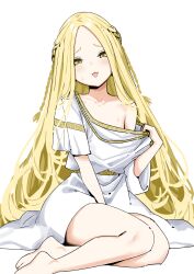 1boy blonde_hair elden_ring femboy femboy_only fromsoftware miquella shadow_of_the_erdtree sky_(freedom) tease teasing thick_thighs undressing