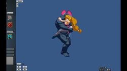 animated big_breasts blonde_hair bouncing_breast bunny_ears bunnysuit creampie cum_inside defeated female forced interspecies leotard orc penetration pixel_art rape simple_background tagme tobihime vaginal_penetration video_games video