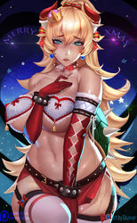 bowsette from mario (series) by gtunver