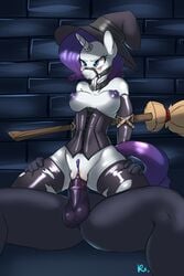 2018 absurd_res anthro anthrofied balls big_breasts bluecoffeedog bondage bound breasts broom clothing duo equine eyelashes faceless_male female femsub friendship_is_magic gag gagged hair hat highres horn horn_ring legwear male male_penetrating mammal my_little_pony nipples penetration penis pussy pussy_juice rarity_(mlp) reverse_cowgirl_position ring_gag sex straight straight_hair torn_clothing unicorn vaginal_penetration