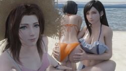 1080p 1080x1920 1boy 3d 3d_animation 3d_model 3girls aerith_gainsborough animated assisted_sex beach bikini bikini_bottom bikini_top black_hair brown_hair cloud_strife female female_focus final_fantasy final_fantasy_vii final_fantasy_vii_remake grabbing grabbing_another's_ass grabbing_ass grabbing_penis hi_res lazyprocrastinator light-skinned_female light_skin long_hair no_sound outdoors outside penetration pov pov_male reverse_cowgirl_position sand sex short_hair tagme teenage_girl teenager tifa_lockhart video yuffie_kisaragi