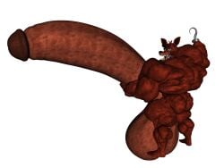 3d 3d_(artwork) abs biceps bnom92 fnaf foxy_(fnaf) furry gay hyper hyper_balls hyper_genitalia hyper_penis hyper_testicles male male_focus male_only muscle muscles muscular muscular_arms muscular_back muscular_legs muscular_male muscular_thighs nipples pecs